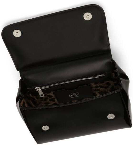Dolce & Gabbana KIM medium Sicily tas met handgreep Zwart