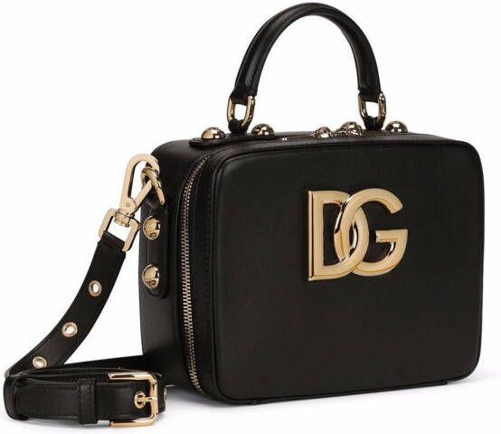 Dolce & Gabbana Shopper met logoplakkaat Zwart