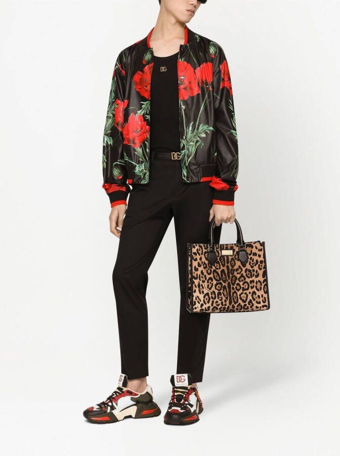 Dolce & Gabbana Shopper met luipaardprint Bruin