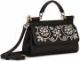 Dolce & Gabbana Kleine Sicily tas verfraaid met stras en handgreep Zwart - Thumbnail 4