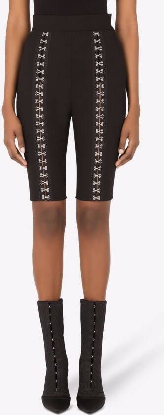 Dolce & Gabbana Shorts met haaksluiting Zwart