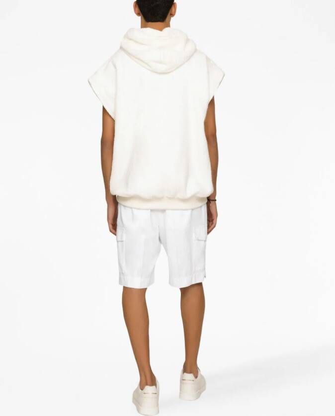 Dolce & Gabbana Shorts met logoplakkaat Wit