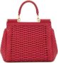 Dolce & Gabbana Sicily 62 kleine handtas Rood - Thumbnail 3