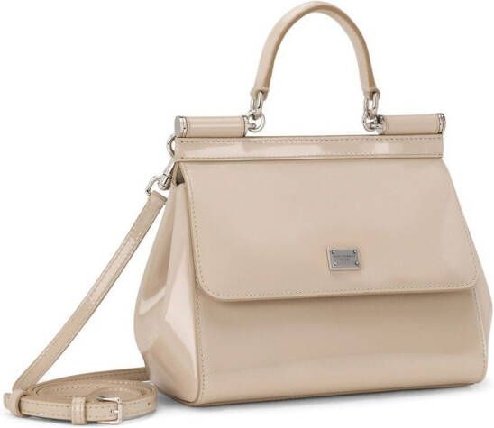 Dolce & Gabbana KIM DOLCE&GABBANA Sicily kleine tas met handgreep Beige