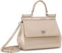 Dolce & Gabbana KIM DOLCE&GABBANA Sicily kleine tas met handgreep Beige - Thumbnail 4