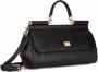 Dolce & Gabbana Medium Sicily leren tas met handgreep Zwart - Thumbnail 4