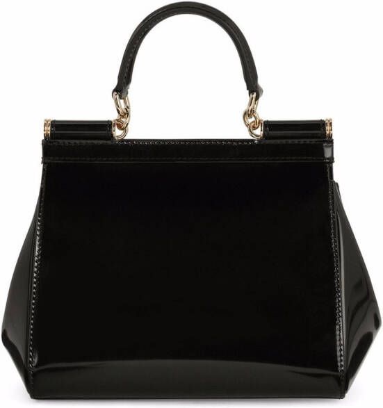 Dolce & Gabbana Medium Sicily schoudertas Zwart