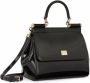 Dolce & Gabbana Medium Sicily schoudertas Zwart - Thumbnail 4