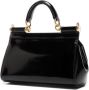 Dolce & Gabbana Sicily kleine shopper Zwart - Thumbnail 3