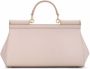 Dolce & Gabbana Medium Sicily leren tas met handgreep Roze - Thumbnail 3