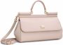 Dolce & Gabbana Medium Sicily leren tas met handgreep Roze - Thumbnail 4