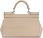 Dolce & Gabbana KIM DOLCE&GABBANA Sicily kleine tas met handgreep Beige - Thumbnail 3