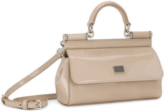 Dolce & Gabbana KIM DOLCE&GABBANA Sicily kleine tas met handgreep Beige