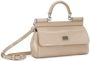 Dolce & Gabbana KIM DOLCE&GABBANA Sicily kleine handtas Beige - Thumbnail 4