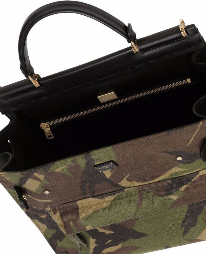 Dolce & Gabbana Sicily 62 Soft tas met handgreep Groen