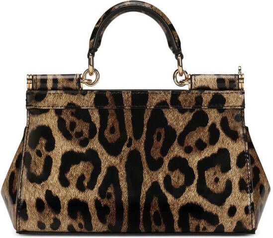 Dolce & Gabbana KIM DOLCE&GABBANA Sicily kleine tas met handgreep Bruin