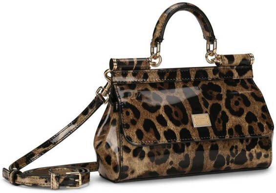 Dolce & Gabbana KIM DOLCE&GABBANA Sicily kleine tas met handgreep Bruin