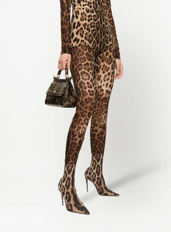 Dolce & Gabbana KIM medium Sicily tas met handgreep Bruin