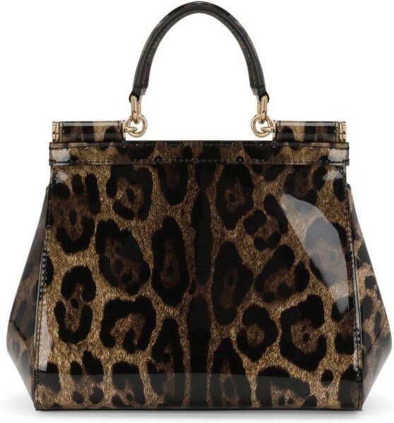 Dolce & Gabbana KIM medium Sicily tas met handgreep Bruin