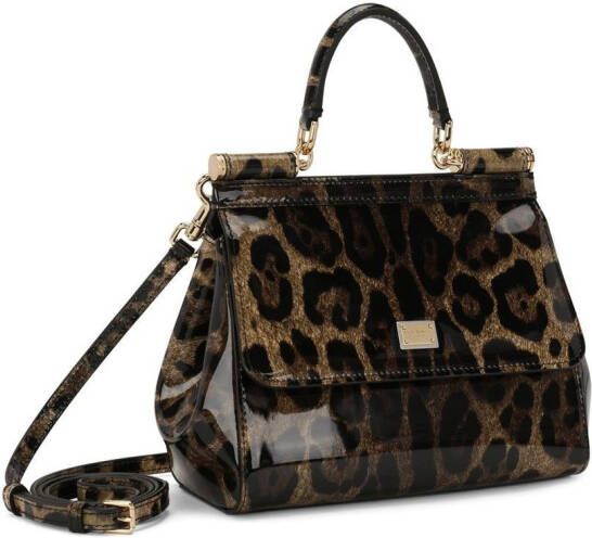 Dolce & Gabbana KIM medium Sicily tas met handgreep Bruin
