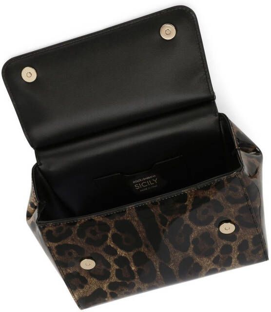 Dolce & Gabbana KIM medium Sicily tas met handgreep Bruin