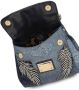 Dolce & Gabbana Sicily Soft kleine tas met handgreep en denim patchwork Blauw - Thumbnail 5