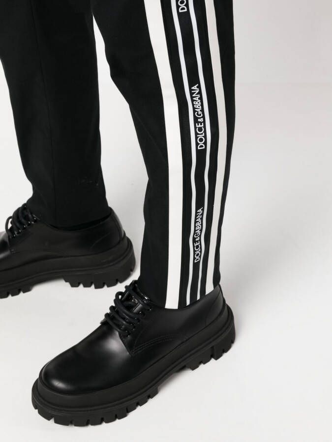 Dolce & Gabbana Pantalon met zijstreep Zwart