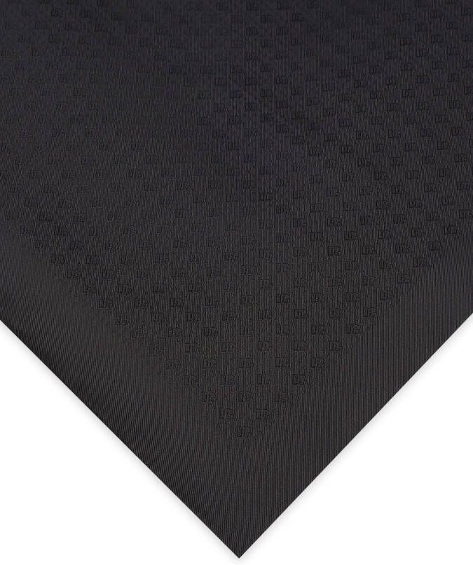 Dolce & Gabbana Sjaal met jacquard-logo Zwart