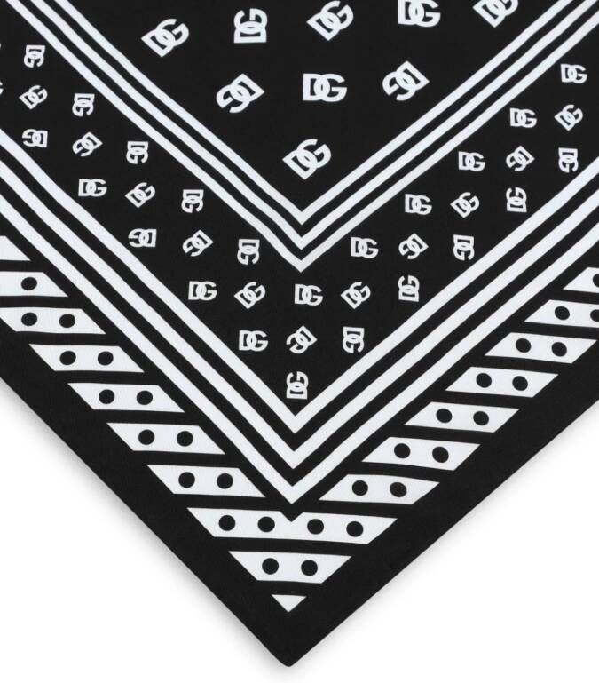 Dolce & Gabbana Sjaal met logoprint Zwart