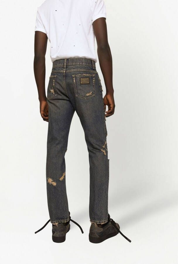 Dolce & Gabbana Slim-fit jeans Blauw