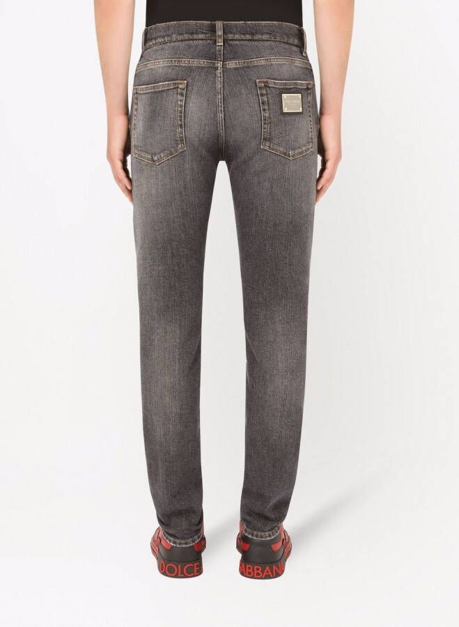 Dolce & Gabbana Slim-fit jeans Grijs