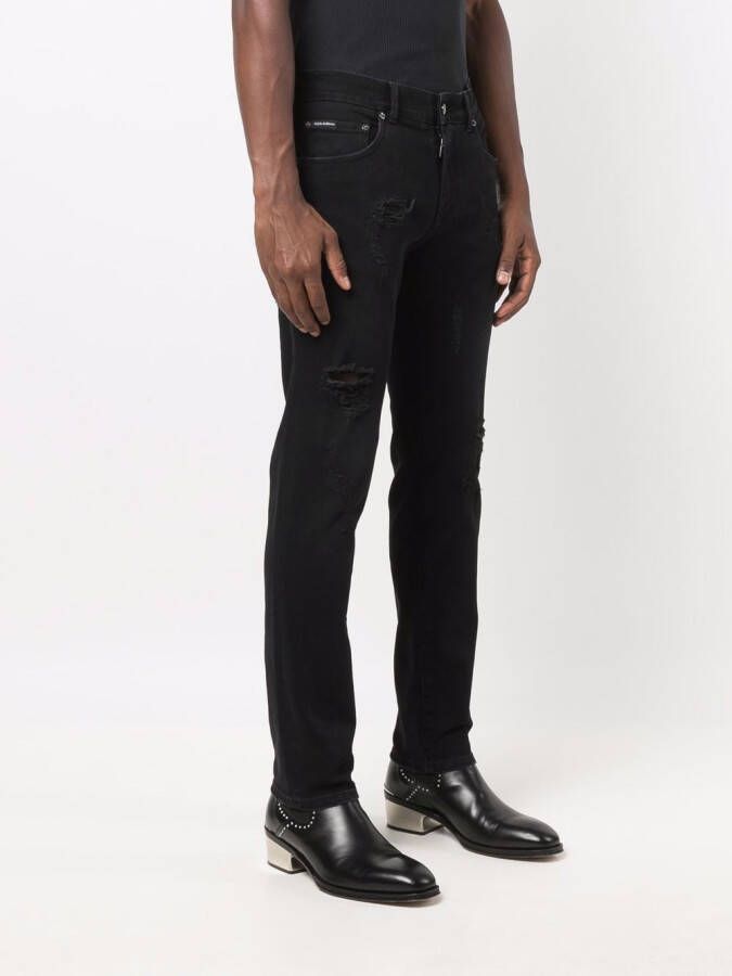 Dolce & Gabbana Slim-fit jeans Zwart
