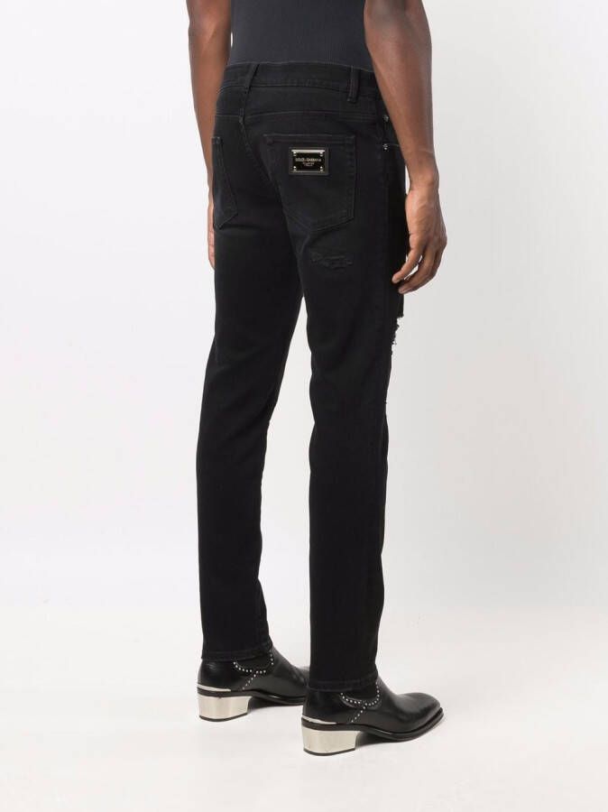Dolce & Gabbana Slim-fit jeans Zwart