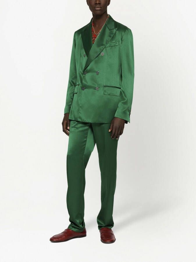 Dolce & Gabbana Slim-fit pantalon Groen