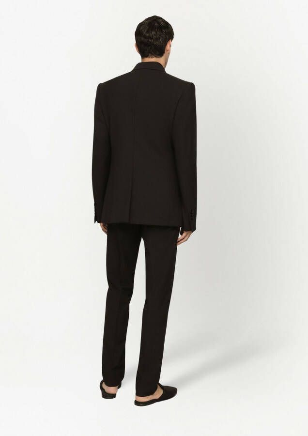 Dolce & Gabbana Stretch smoking pantalon Zwart