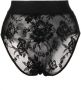 Dolce & Gabbana Slip met bloemenkant Zwart - Thumbnail 2