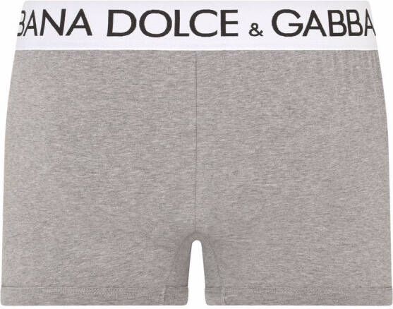 Dolce & Gabbana Boxershorts met logoband Grijs