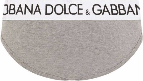 Dolce & Gabbana Boxershorts met logoband Grijs