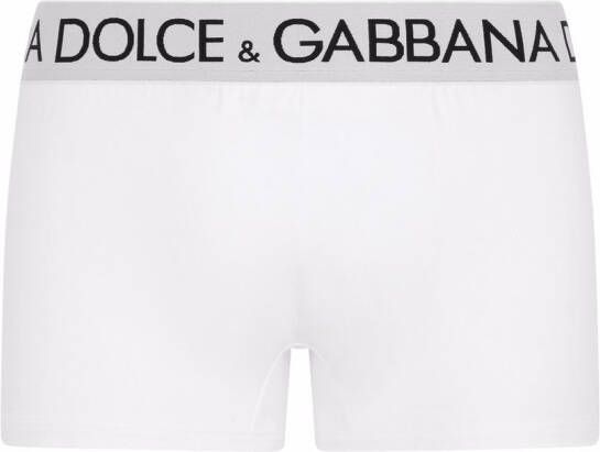 Dolce & Gabbana Boxershorts met logoband Wit