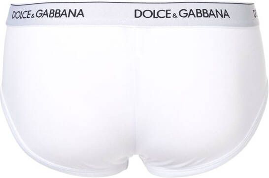 Dolce & Gabbana Slip met logo Wit