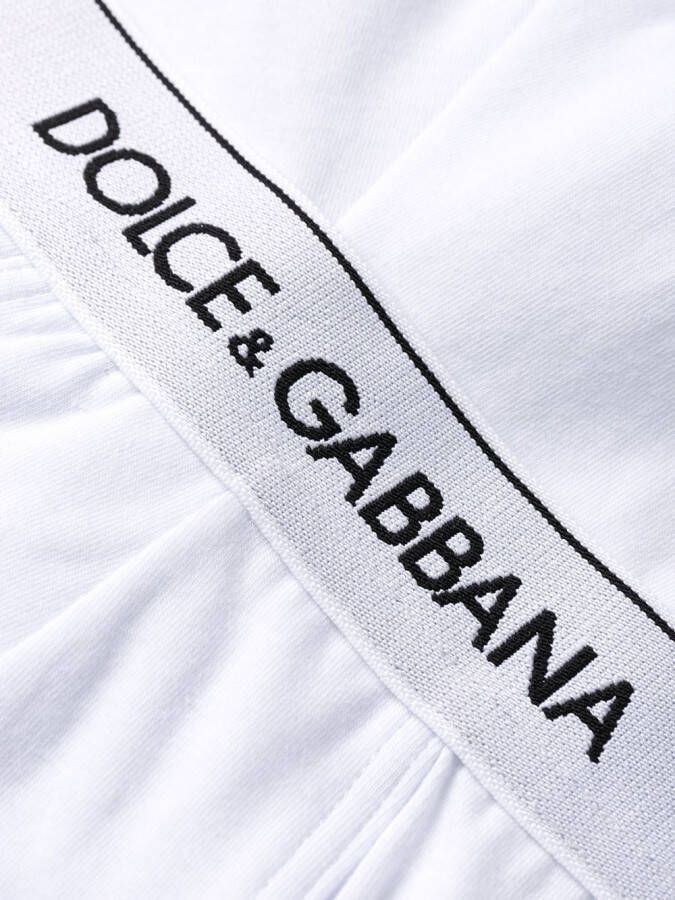 Dolce & Gabbana Slip met logo Wit
