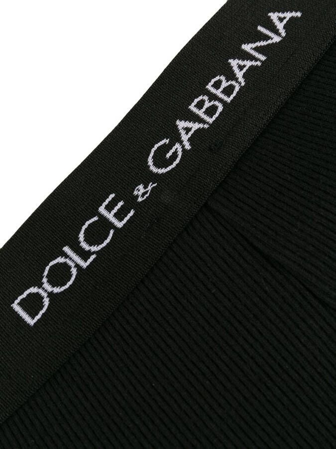 Dolce & Gabbana Slip met logo Zwart