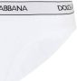 Dolce & Gabbana High waist slip met logoband Wit - Thumbnail 4