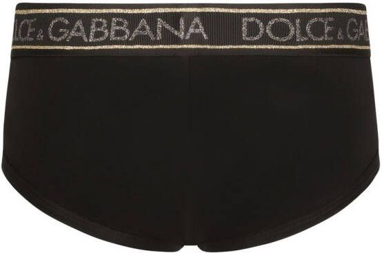 Dolce & Gabbana Brando slip met logoband Zwart