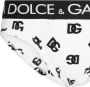Dolce & Gabbana Jersey slip met DG-logo Wit - Thumbnail 4