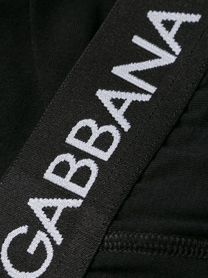 Dolce & Gabbana Slip met merk Zwart