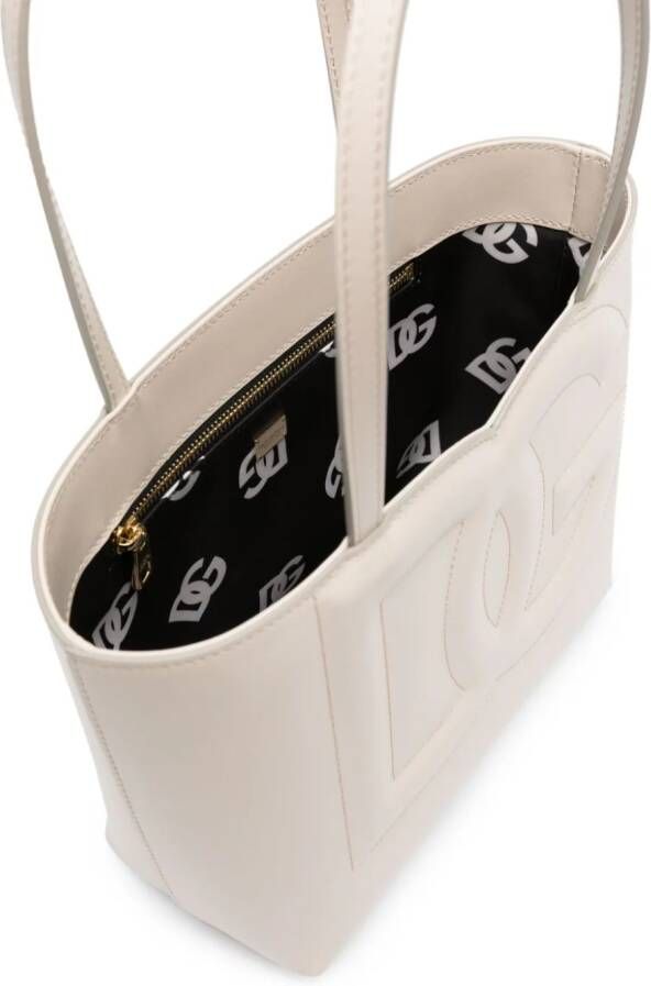 Dolce & Gabbana Shopper met logo Beige