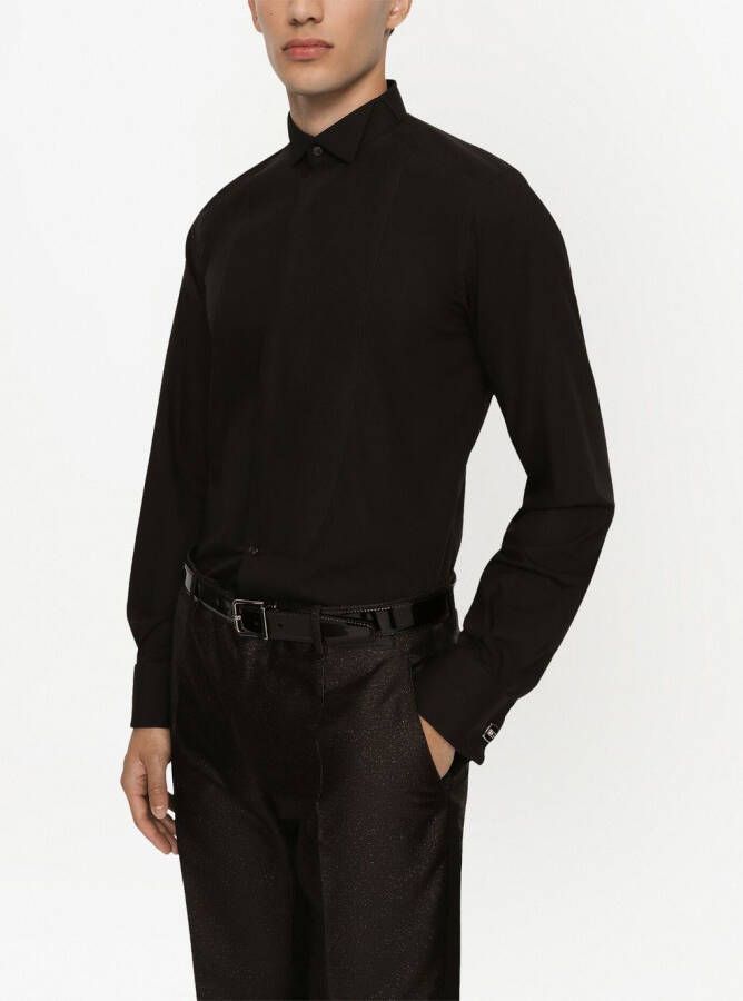Dolce & Gabbana Katoenen smoking overhemd Zwart