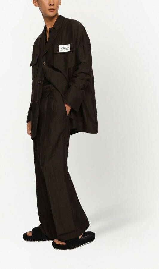 Dolce & Gabbana Geplooide pantalon Bruin