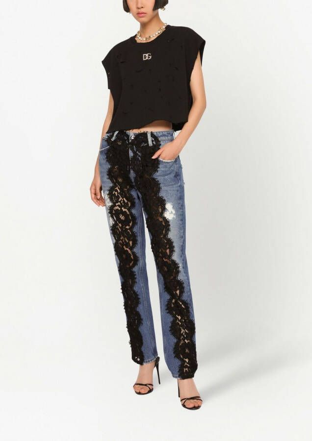 Dolce & Gabbana Straight jeans Blauw